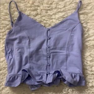 Forever 21 periwinkle color crop top
